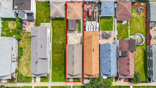 10445 S S Ave H, Chicago, IL 60617 - aerial perspective of suburban area featuring property boundaries highlighted