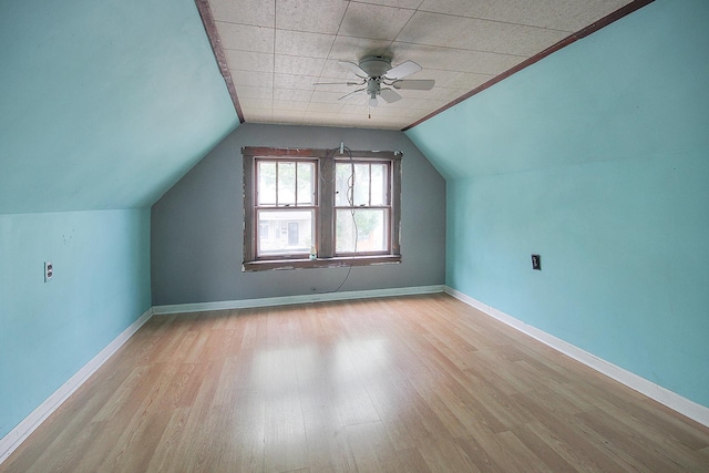 10445 S S Ave H, Chicago, IL 60617 - bonus room featuring wood finished floors, a ceiling fan, and vaulted ceiling