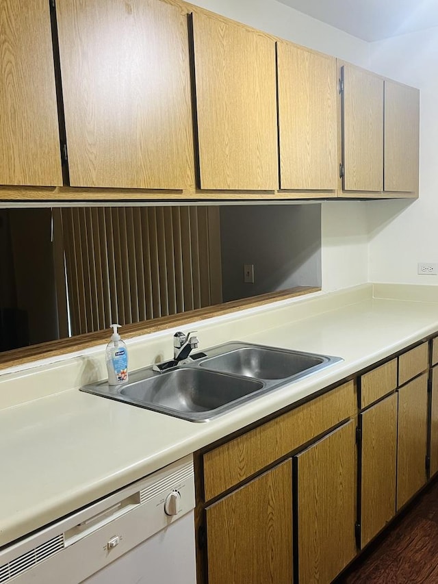 1335 N Winslowe Dr Unit 304, Palatine, IL 60074 - kitchen featuring dishwasher, light countertops, and dark wood finished floors