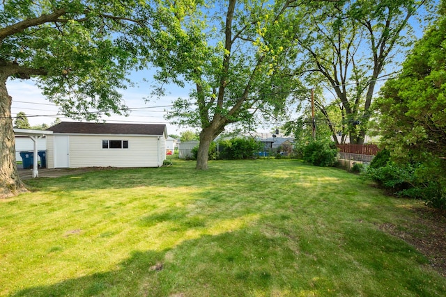 8928 S Ryan Rd, Hometown, IL 60456 - view of yard featuring an outbuilding