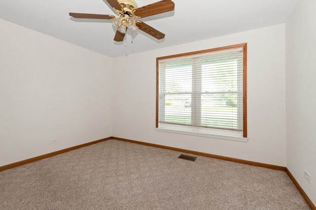 8928 S Ryan Rd, Hometown, IL 60456 - empty room with light colored carpet and ceiling fan