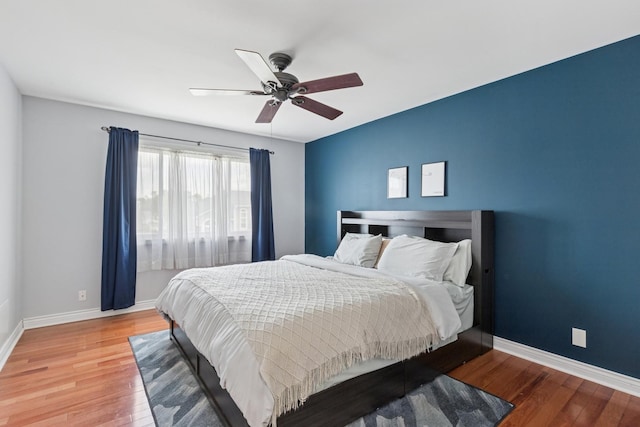 17889 W Elsbury St, Gurnee, IL 60031 - bedroom with wood finished floors and ceiling fan