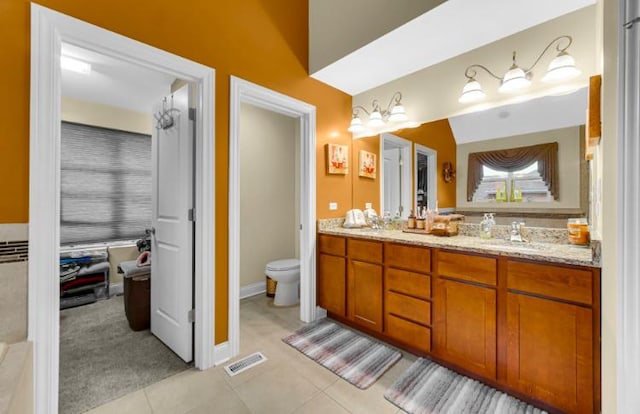 3105 Hermes Dr, Olympia Fields, IL 60461 - bathroom featuring double vanity and tile patterned flooring