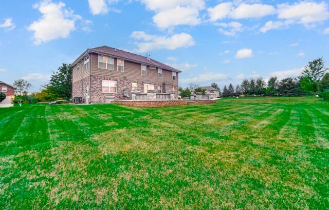 3105 Hermes Dr, Olympia Fields, IL 60461 - rear view of property with a yard