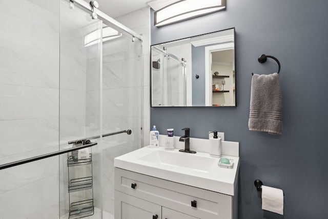 220 Carters Grove Ct, Grayslake, IL 60030 - bathroom with vanity and a stall shower