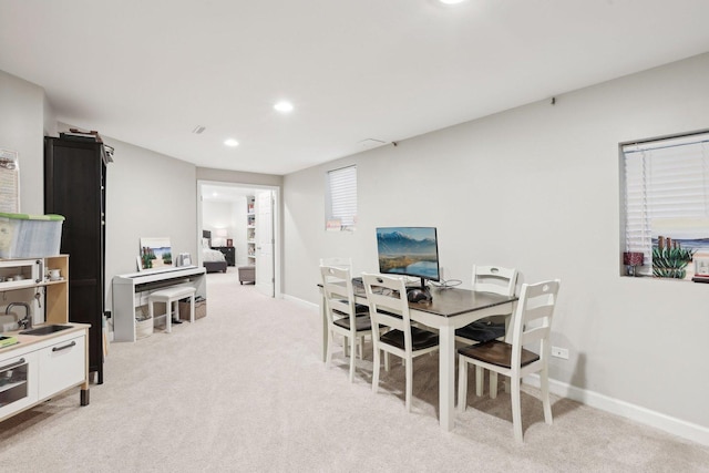 220 Carters Grove Ct, Grayslake, IL 60030 - dining room with light colored carpet and recessed lighting