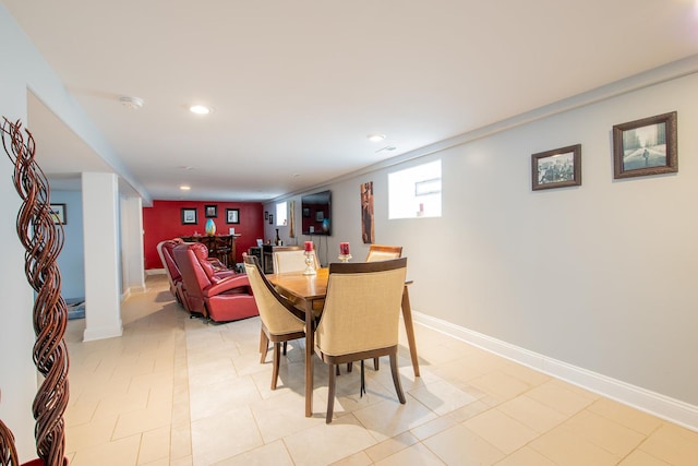 10215 S Charles St, Chicago, IL 60643 - dining space featuring recessed lighting and baseboards