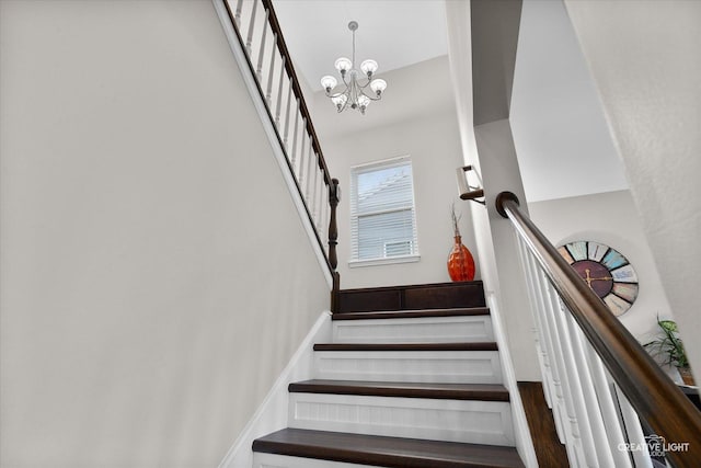 1133 Daytona Way, Pingree Grove, IL 60140 - stairway with a chandelier