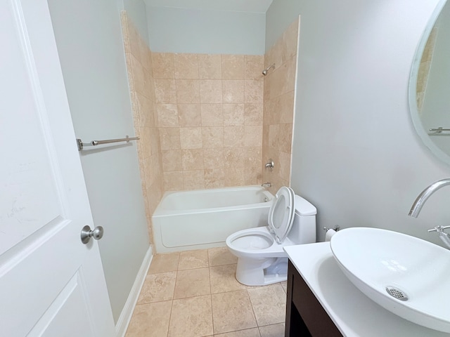 818 W Aldine Ave Unit 3, Chicago, IL 60657 - full bath featuring shower / bathtub combination, vanity, and tile patterned flooring