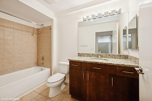 1740 Oak Ave Unit 103, Evanston, IL 60201 - bathroom featuring tile patterned flooring, vanity, and shower / washtub combination