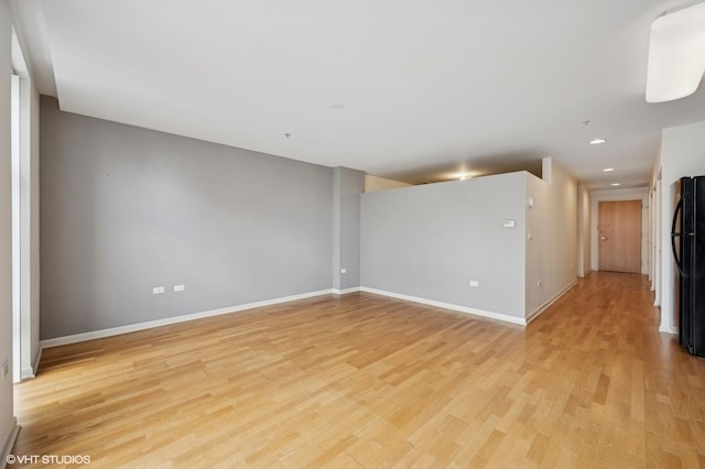1740 Oak Ave Unit 103, Evanston, IL 60201 - empty room featuring light wood-type flooring and recessed lighting