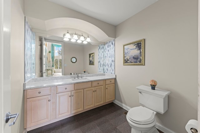 2308 Fleetwood Ct, Naperville, IL 60565 - bathroom featuring vanity and granite tiled floors