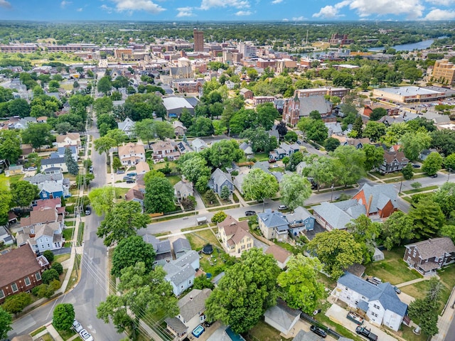 528 E Benton St, Aurora, IL 60505 - aerial overview of property's location with nearby suburban area