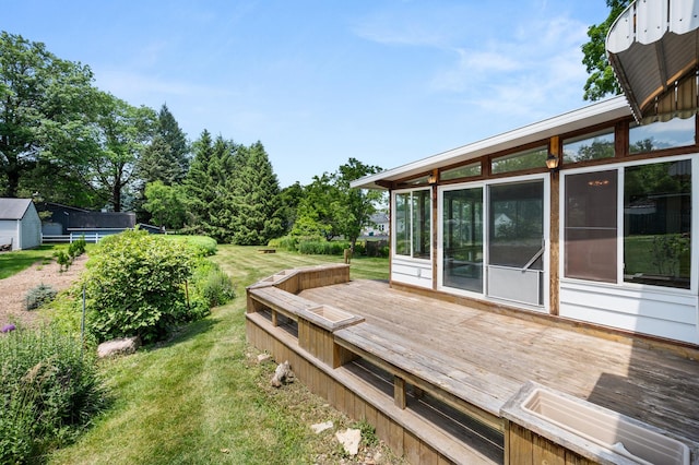 115 Fair St, Sycamore, IL 60178 - deck with a yard