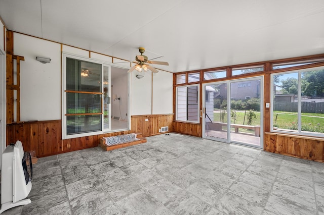 115 Fair St, Sycamore, IL 60178 - unfurnished sunroom with heating unit