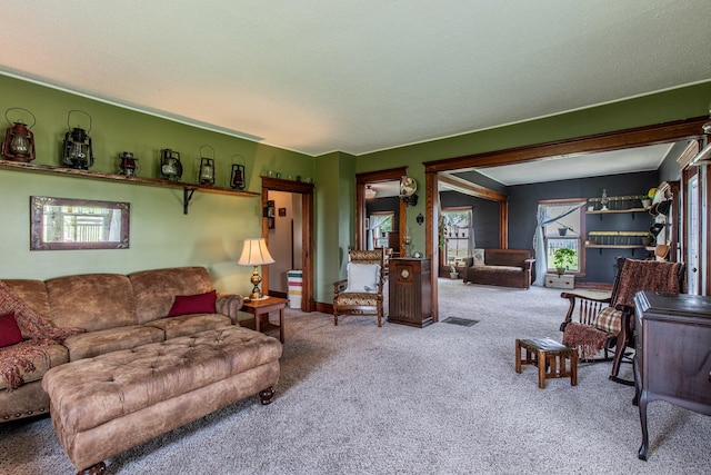 4116 E 13th Rd, Earlville, IL 60518 - living room with carpet flooring