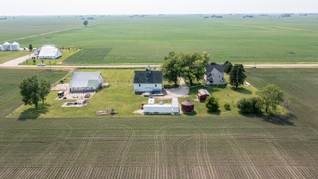 4116 E 13th Rd, Earlville, IL 60518 - aerial view of sparsely populated area with large plots for crops