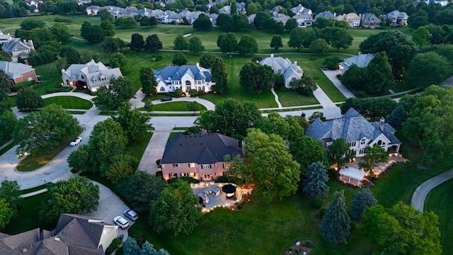 2520 Hanford Ln, Aurora, IL 60502 - aerial overview of property's location featuring nearby suburban area