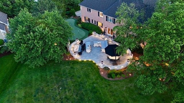 2520 Hanford Ln, Aurora, IL 60502 - aerial view of property and surrounding area
