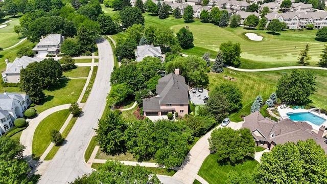 2520 Hanford Ln, Aurora, IL 60502 - aerial perspective of suburban area featuring a local golf course