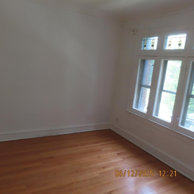 7741 S Indiana Ave, Chicago, IL 60619 - empty room with ornamental molding, plenty of natural light, and light wood-style floors