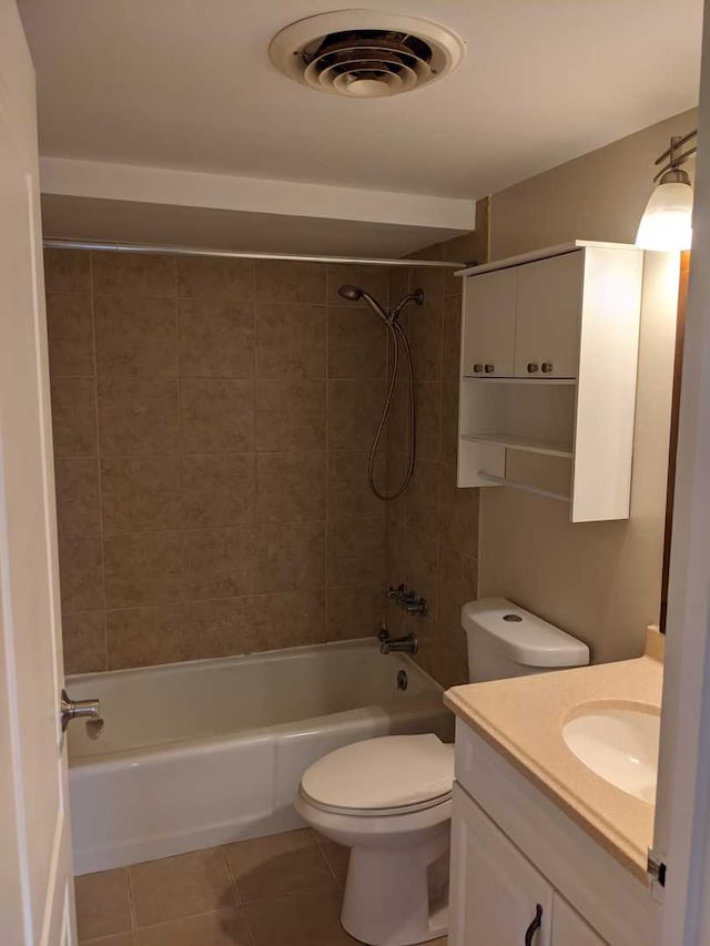 220 S Roselle Rd Unit 324, Schaumburg, IL 60193 - bathroom featuring tile patterned floors, vanity, and bathing tub / shower combination