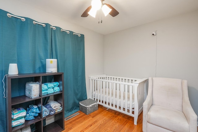 620 Edwin Dr, Bourbonnais, IL 60914 - bedroom featuring wood finished floors and ceiling fan