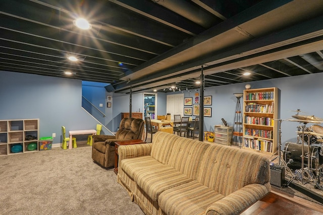 620 Edwin Dr, Bourbonnais, IL 60914 - finished basement with carpet floors