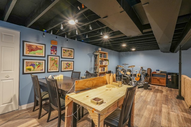620 Edwin Dr, Bourbonnais, IL 60914 - dining room featuring wood finished floors