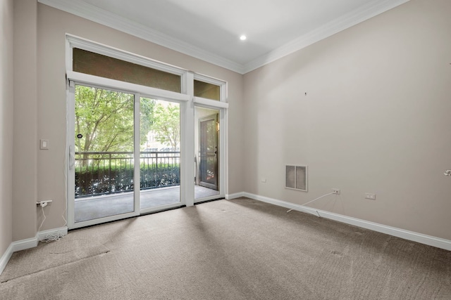 1000 Village Center Dr Unit 103, Burr Ridge, IL 60527 - unfurnished room with carpet and ornamental molding