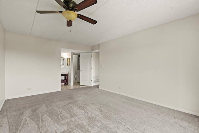 920 Vose Dr Unit 612, Gurnee, IL 60031 - carpeted empty room with baseboards and a ceiling fan
