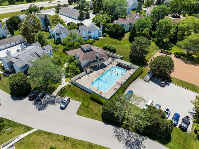 920 Vose Dr Unit 612, Gurnee, IL 60031 - aerial view of residential area with a pool area