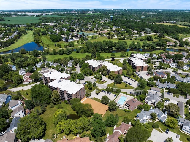 920 Vose Dr Unit 612, Gurnee, IL 60031 - aerial view of property and surrounding area featuring a large body of water