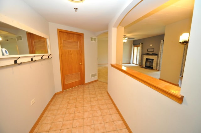 11535 Settlers Pond Way Unit 1C, Orland Park, IL 60467 - corridor featuring arched walkways and baseboards