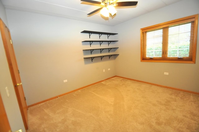 11535 Settlers Pond Way Unit 1C, Orland Park, IL 60467 - carpeted empty room with a ceiling fan and baseboards