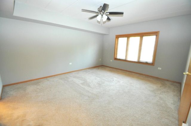 11535 Settlers Pond Way Unit 1C, Orland Park, IL 60467 - carpeted empty room featuring baseboards and a ceiling fan