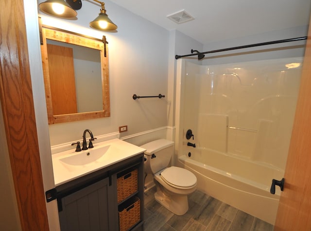 11535 Settlers Pond Way Unit 1C, Orland Park, IL 60467 - full bath with wood finished floors, vanity, and bathtub / shower combination