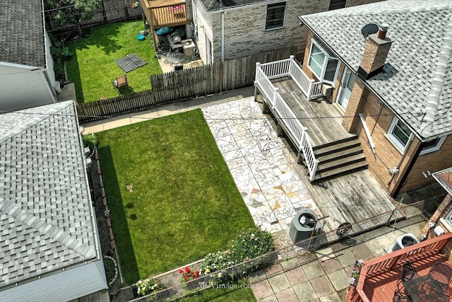 3219 N Pioneer Ave, Chicago, IL 60634 - drone / aerial view