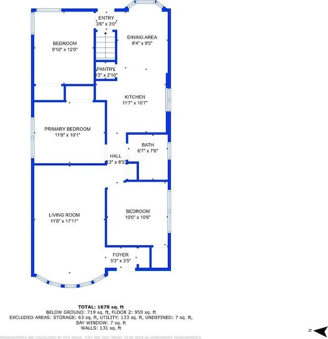 3219 N Pioneer Ave, Chicago, IL 60634 - view of property floor plan