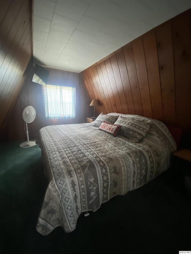 110 E County Rd 150, Warsaw, IL 62379 - bedroom with wood walls