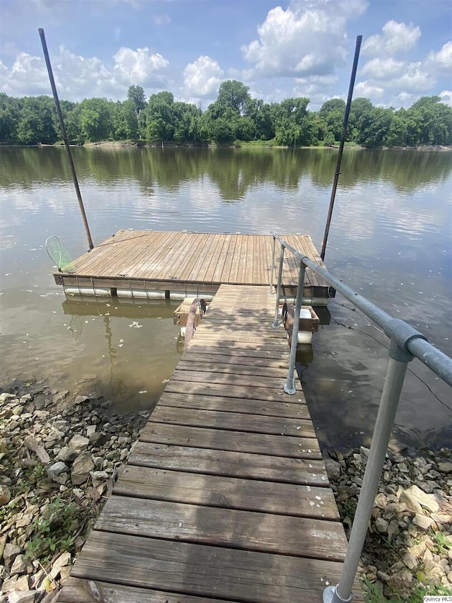 110 E County Rd 150, Warsaw, IL 62379 - dock area featuring a water view