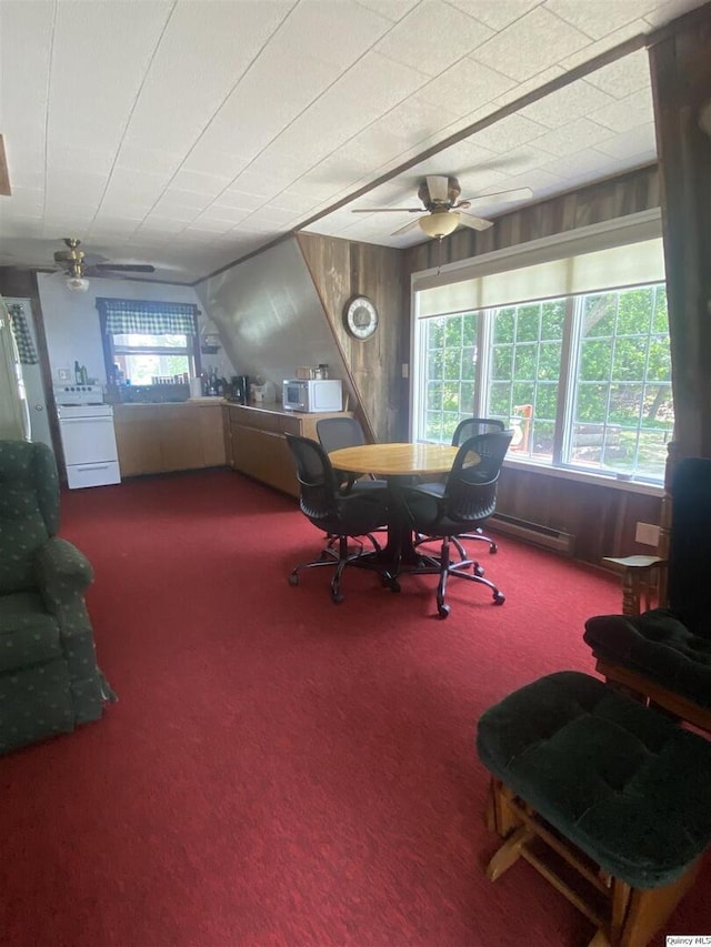 110 E County Rd 150, Warsaw, IL 62379 - carpeted home office featuring plenty of natural light and a ceiling fan