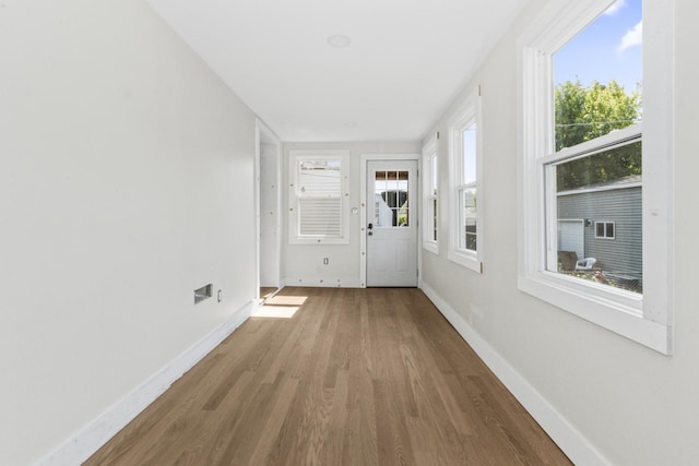 6155 W Cornelia Ave, Chicago, IL 60634 - corridor featuring wood finished floors and baseboards