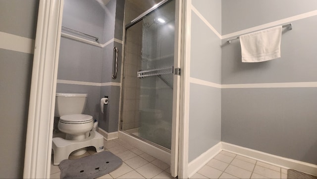 875 E 22nd St Unit 204, Lombard, IL 60148 - full bathroom with tile patterned floors and a shower stall