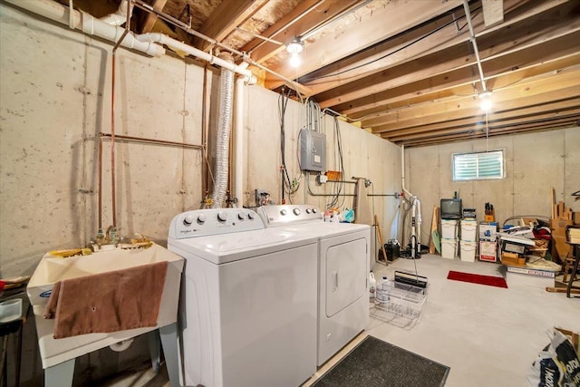 1801 Great Falls Dr, Plainfield, IL 60586 - laundry room with washer and dryer