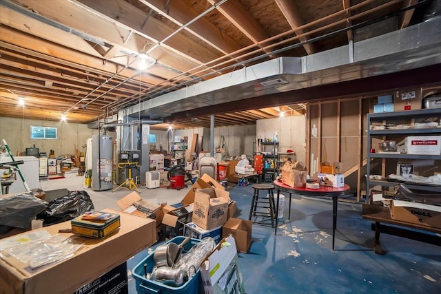 1801 Great Falls Dr, Plainfield, IL 60586 - unfinished basement with water heater