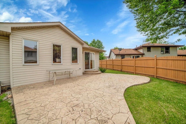 1801 Great Falls Dr, Plainfield, IL 60586 - rear view of house with a patio and entry steps