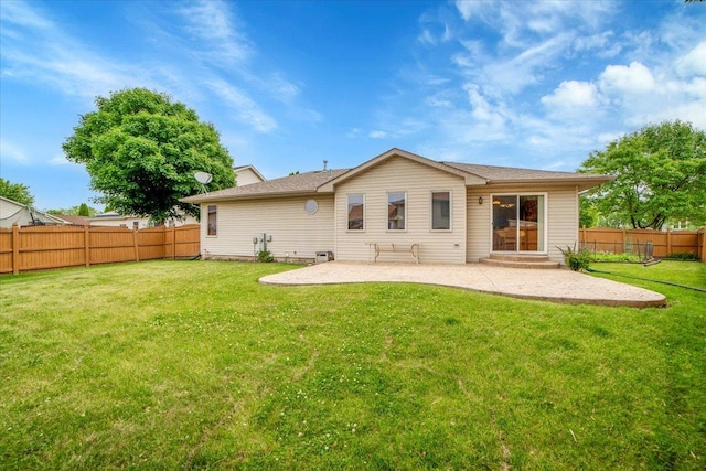 1801 Great Falls Dr, Plainfield, IL 60586 - rear view of property featuring a patio area and a fenced backyard