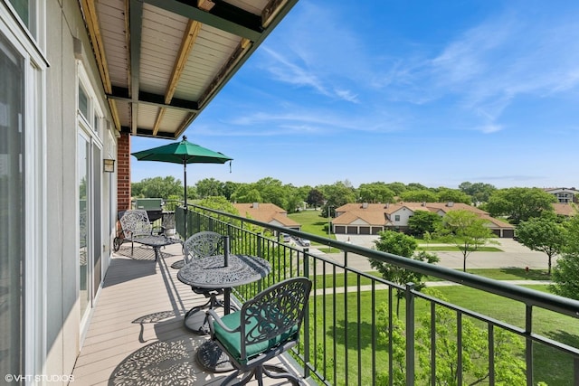 820 Weidner Rd Unit 409, Buffalo Grove, IL 60089 - balcony featuring a residential view
