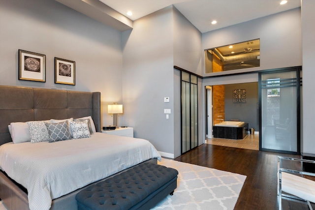 2411 W Walton St Unit 2B, Chicago, IL 60622 - bedroom with wood finished floors and recessed lighting